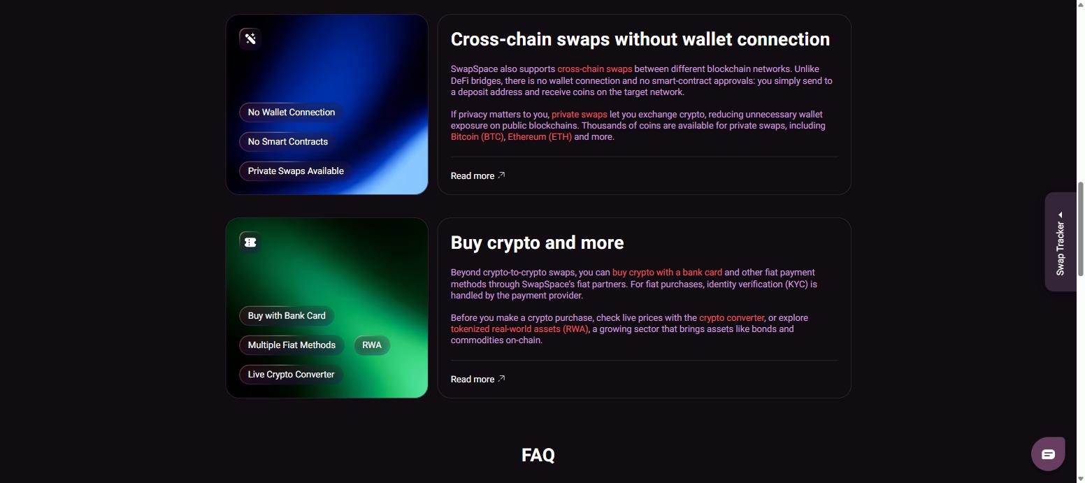 SwapSpace cross-chain swaps without wallet connection or smart contract approvals